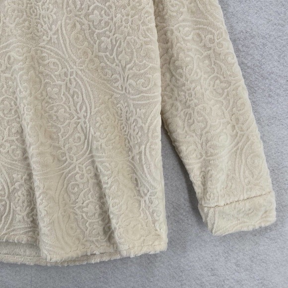 Gorgeous Soft Surroundings Pullover Sweater Top Womens MED Luxe Sherpa Stretch - Picture 6 of 14